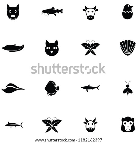 animals icon set