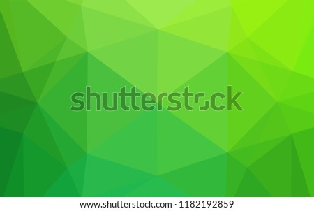 Light Green vector polygonal pattern. An elegant bright illustration with gradient. The completely new template can be used for your brand book.