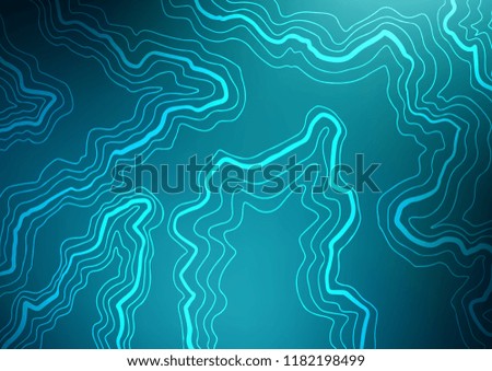 Dark BLUE vector background with lamp shapes. Colorful abstract illustration with gradient lines. The elegant pattern for brand book.