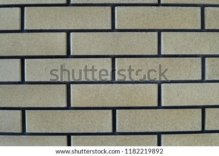 The wall is made of bricks. Backgrounds, texture