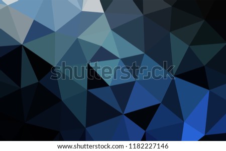 Light BLUE vector low poly texture. Shining illustration, which consist of triangles. The template can be used as a background for cell phones.