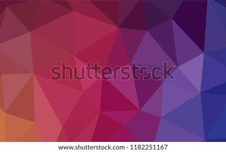 Dark Blue, Red vector abstract polygonal background. Shining colorful illustration with triangles. Textured pattern for your backgrounds.