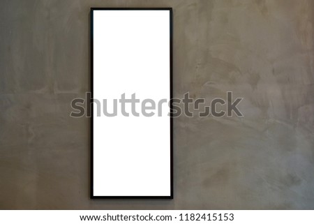 Blank frame on the wall, Blank mockup
