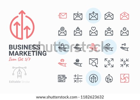 
Business Marketing icon set 5