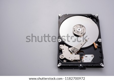 The image of the computer in the hard disk