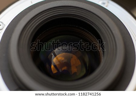 Camera Lens close up isolated
