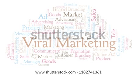 Word cloud with text Viral Marketing.