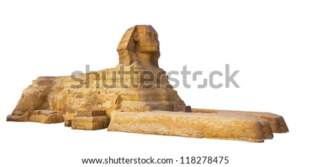 sphinx on a white background Royalty-Free Stock Photo #118278475