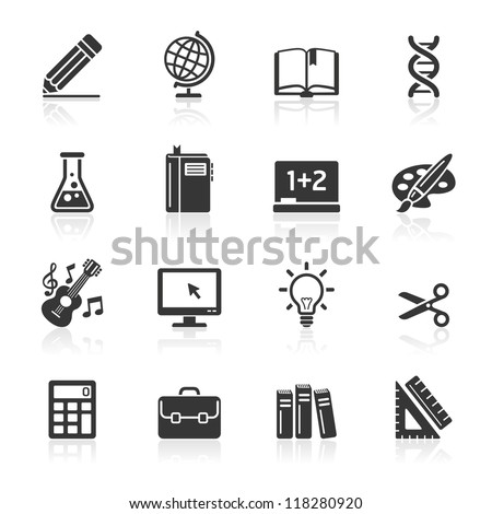 Education Icons set 1. Vector Illustration. More icons in my portfolio.