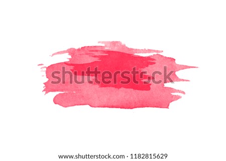 Red wine stain isolated on white background