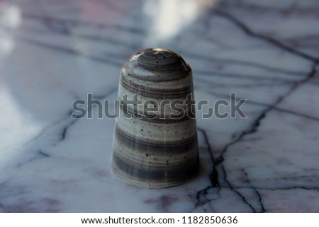 decorative porcelain salt shaker