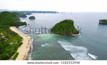 aerial sea of indonesia