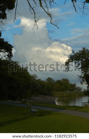 Clouds over River
