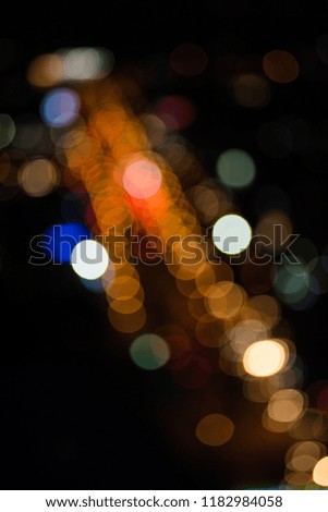 City night light blur bokeh , defocused background