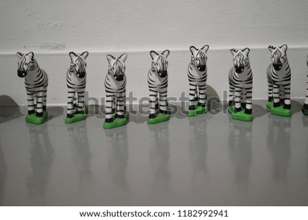 Zebra Plastic Statue
