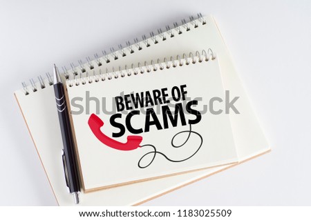 Beware Of Scams Royalty-Free Stock Photo #1183025509