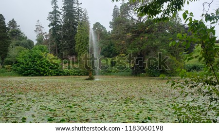 Beautiful Nature and Landscape at Powerscourt House and Garden, County Wicklow, Ireland.