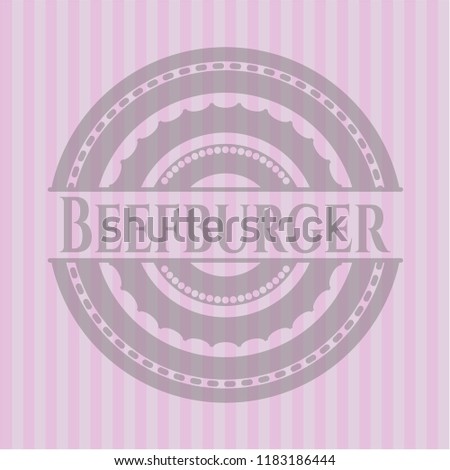 Beefburger vintage pink emblem