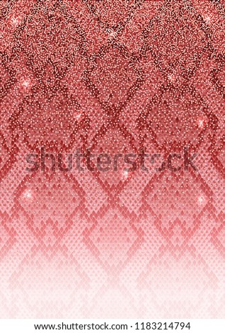 Gold animal cover with golden glitter. Luxury snakeskin abstract background for typography design, templates, brochures, banners, greeting cards, invitation, fliers with text place.