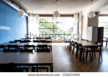abstract blur and defocused in hotel restaurant for background