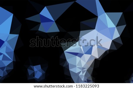 Light BLUE vector abstract mosaic background. Creative illustration in halftone style with gradient. The polygonal design can be used for your web site.