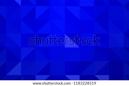 Dark Blue, Yellow vector polygon abstract layout. Geometric illustration in Origami style with gradient.  Polygonal design for your web site.