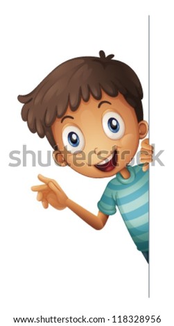 illustration of a boy on a white background