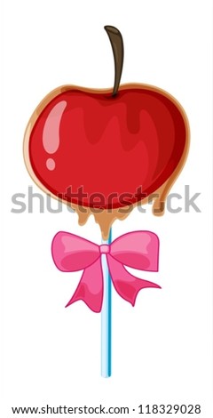illustration of a lolly sweet on a white background