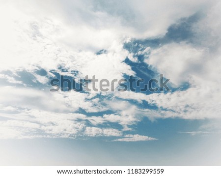 Beautiful blue sky stock photo