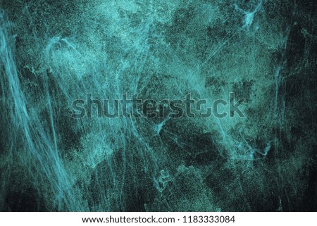Halloween concept, a dark background old wall with cobwebs, greeting card background.
