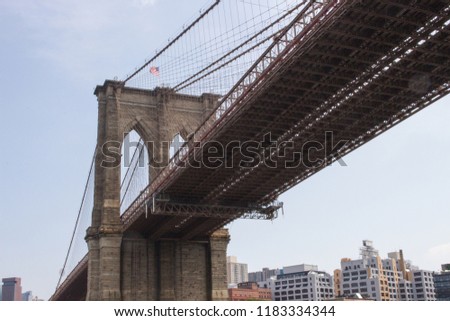 Brooklyn Bridge Riverview New York City