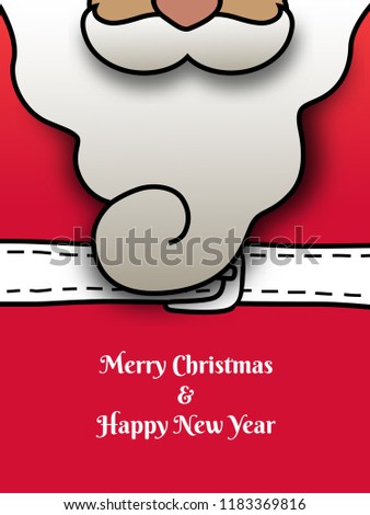 Merry Christmas and Happy New Year. Christmas sale. Holiday background. paper craft style.