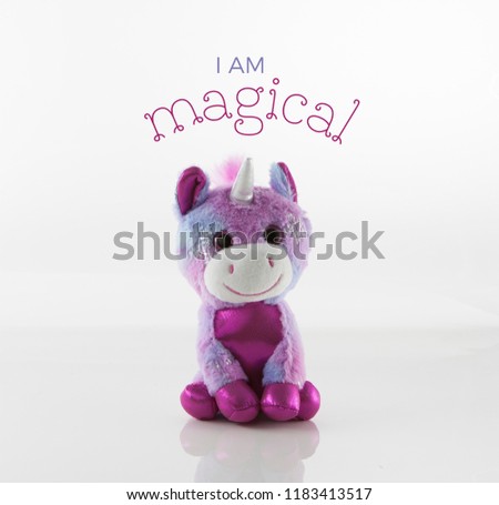 Cute Unicorn Card Template Design