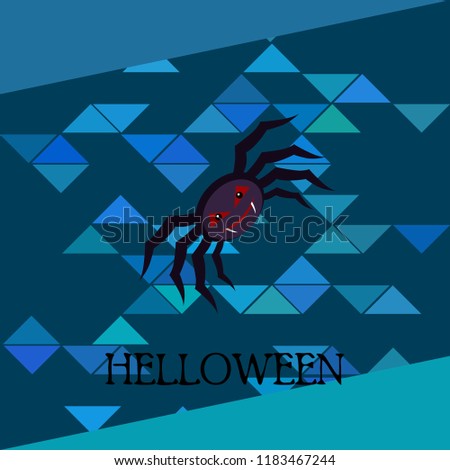 Halloween spider vector illustration