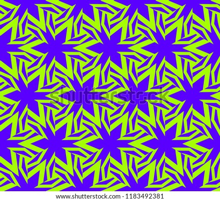 Traditional geometric seamless pattern for wallpaper, textile. Vector illustration