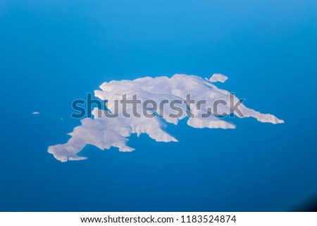 Aerial Photo of Dragonada and Gianysada islands of Greece 