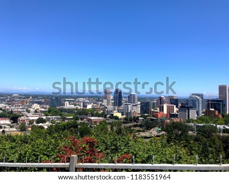 The City of Portland skyline