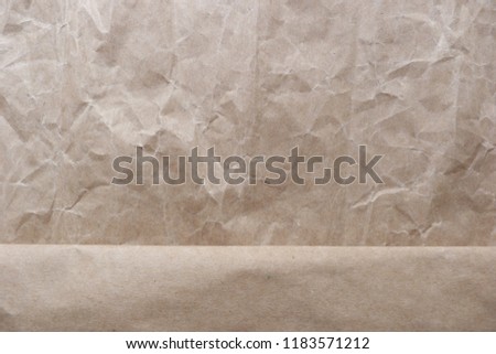 wrinkled brown paper close-up