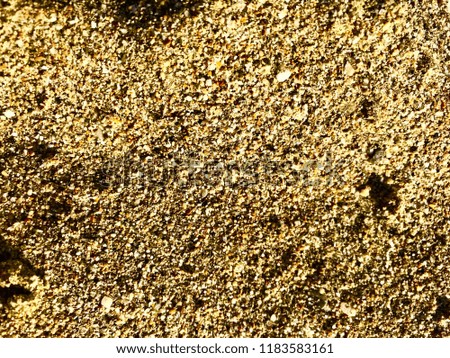 Macro Photo of Fine Golden Sand Texture in Greek Beach