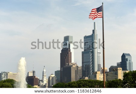 Philadelphia cityscape, PA, USA 