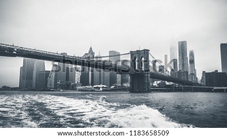 New York City Black And White Skyline