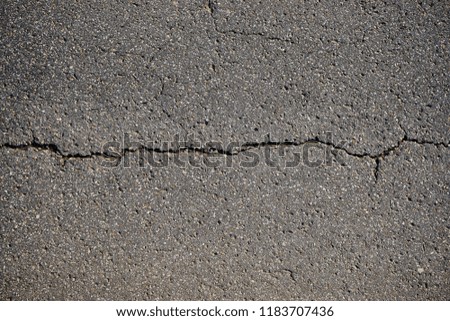 It is a crack in the street