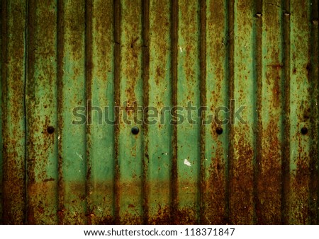 Green Rusty wall ,use as background