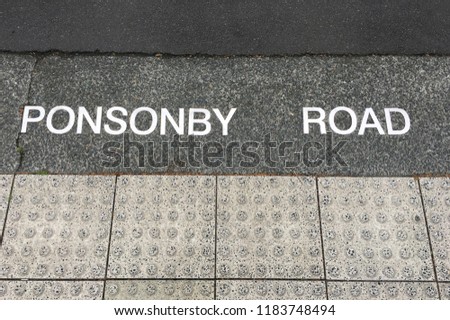 Ponsonby road background. Ponsonby road is a popular travel destination in Auckland, New Zealand,  full of bars, classiest restaurants and best boutique stores.