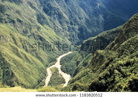 Landscape in Machu Picchu, Peru