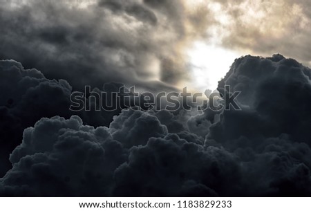 Moment,Movement of Cloud over sky Royalty-Free Stock Photo #1183829233