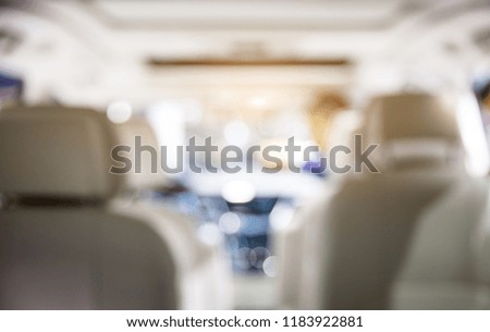 Open the back of the vehicle to see the blurred background