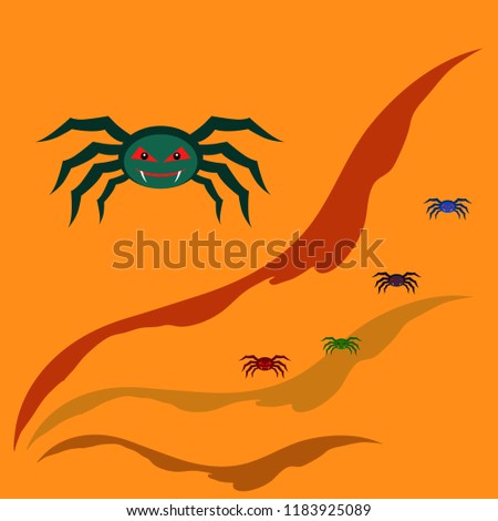 Halloween spider vector illustration