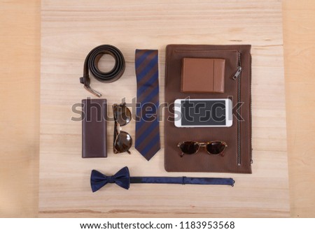 Set of mans fashion and accessories

