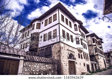 Safranbolu is a Unesco world heritage city since 1994. You can see old traditional Turkish and ottoman houses in over there. There is a beautiful sample of them in this picture.